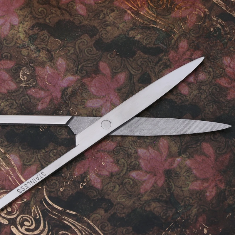 Professional Stainless Steel Eyebrow Nose Hair Scissors Cutting Manicure Facial Trimming Tool New