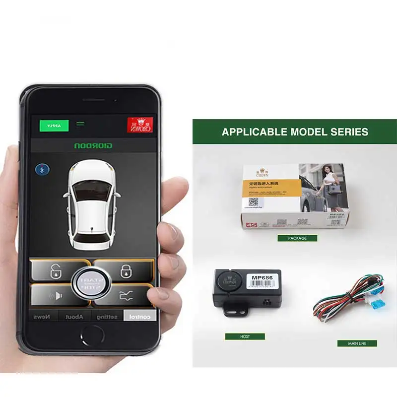 Для dodge ram 2500 Smart Key дистанционный центральный замок/разблокировка смартфона