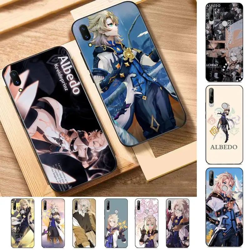 

TOPLBPCS Genshin Impact Albedo Phone Case for Huawei Y 6 9 7 5 8s prime 2019 2018 enjoy 7 plus