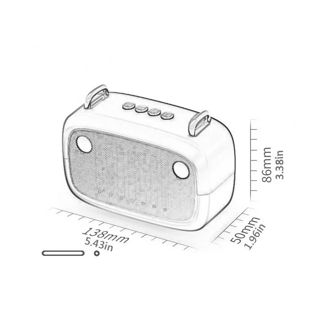 

BS32D Wireless Speaker Household Subwoofer Speaker Portable Outdoor Sports Speaker Card Insert Speaker