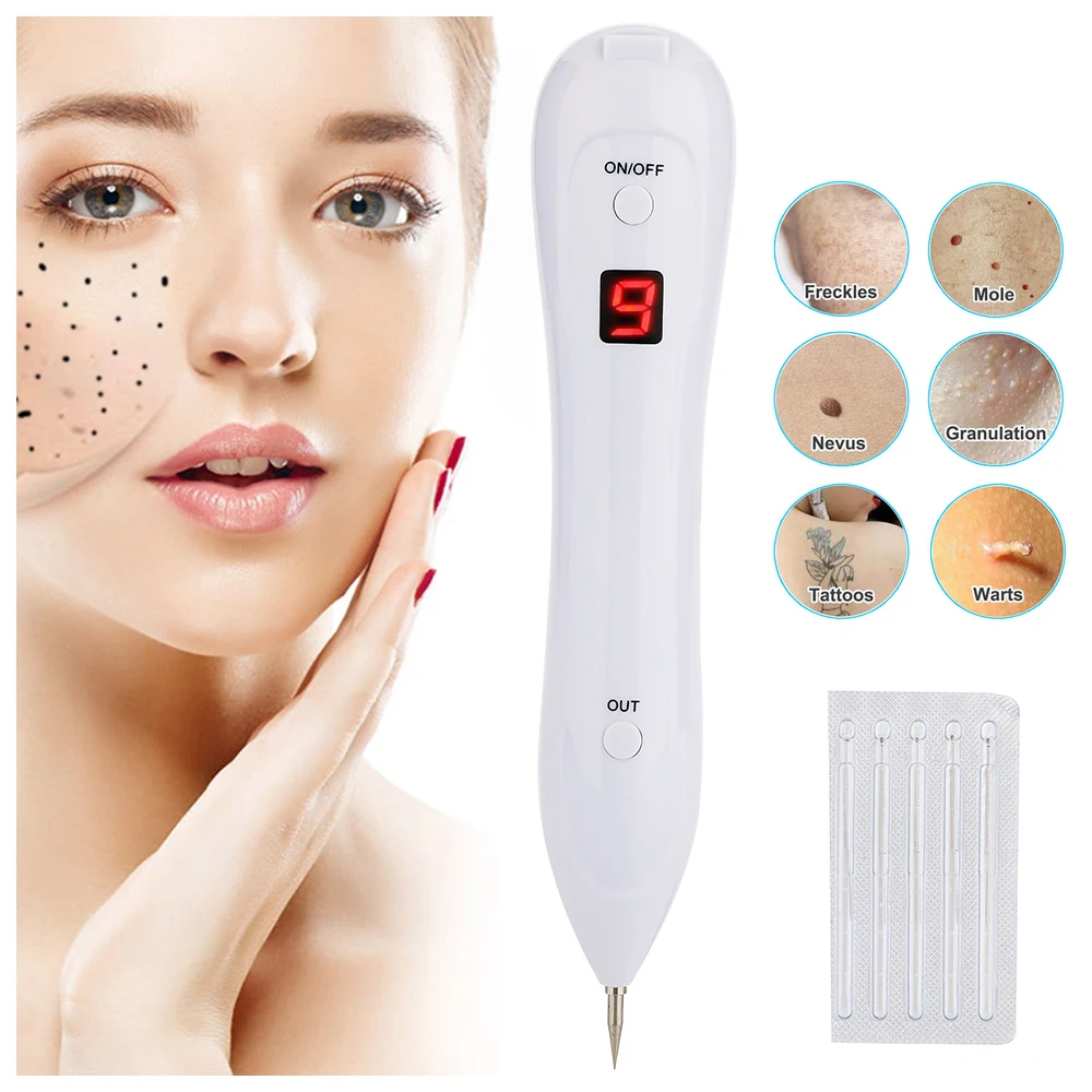

9 Levels LED Lighting Laser Tattoo Mole Removal Machine Face Care Skin Tag Removal Freckle Wart Dark Spot Remover