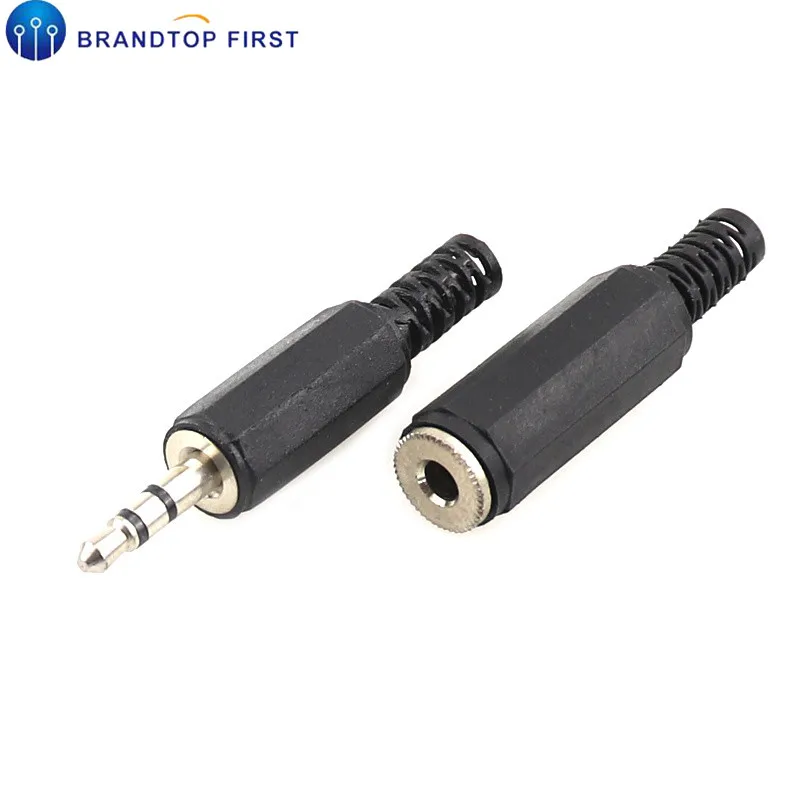 1 компл. 3 5 мм стерео наушники гнездо + штекер разъем|Соединители| |