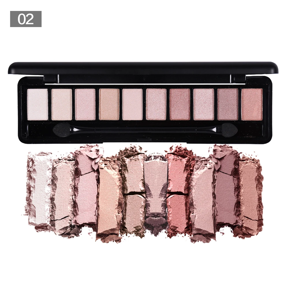 Палитра теней Beautybigbang для 10 цветов идеально подходит нанесения красивые и смелые