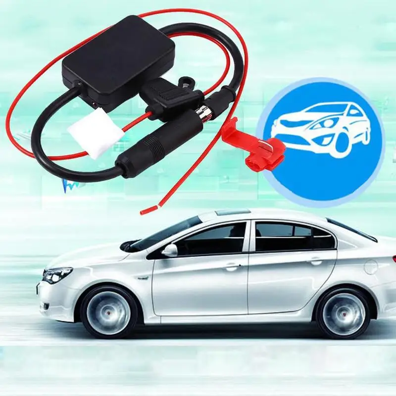 Универсальный автомобильный радиоприемник 12 В fm антенна усилитель сигнала 88 108