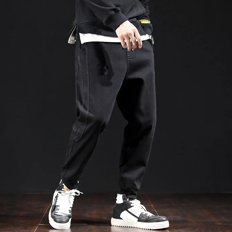 Джинсы мужские рваные уличная одежда брюки из денима в стиле хип хоп|Мужские