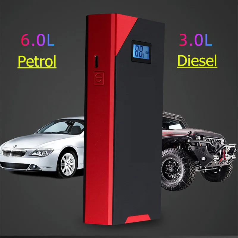10000 мАч автомобильный стартер Power Bank 800A Портативный Автомобильный Аккумулятор