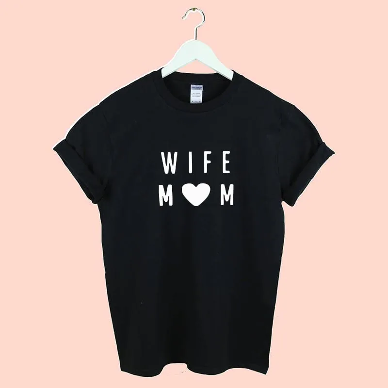 2019 футболка женская мода жена мама размера плюс Топы панк Харадзюку с коротким