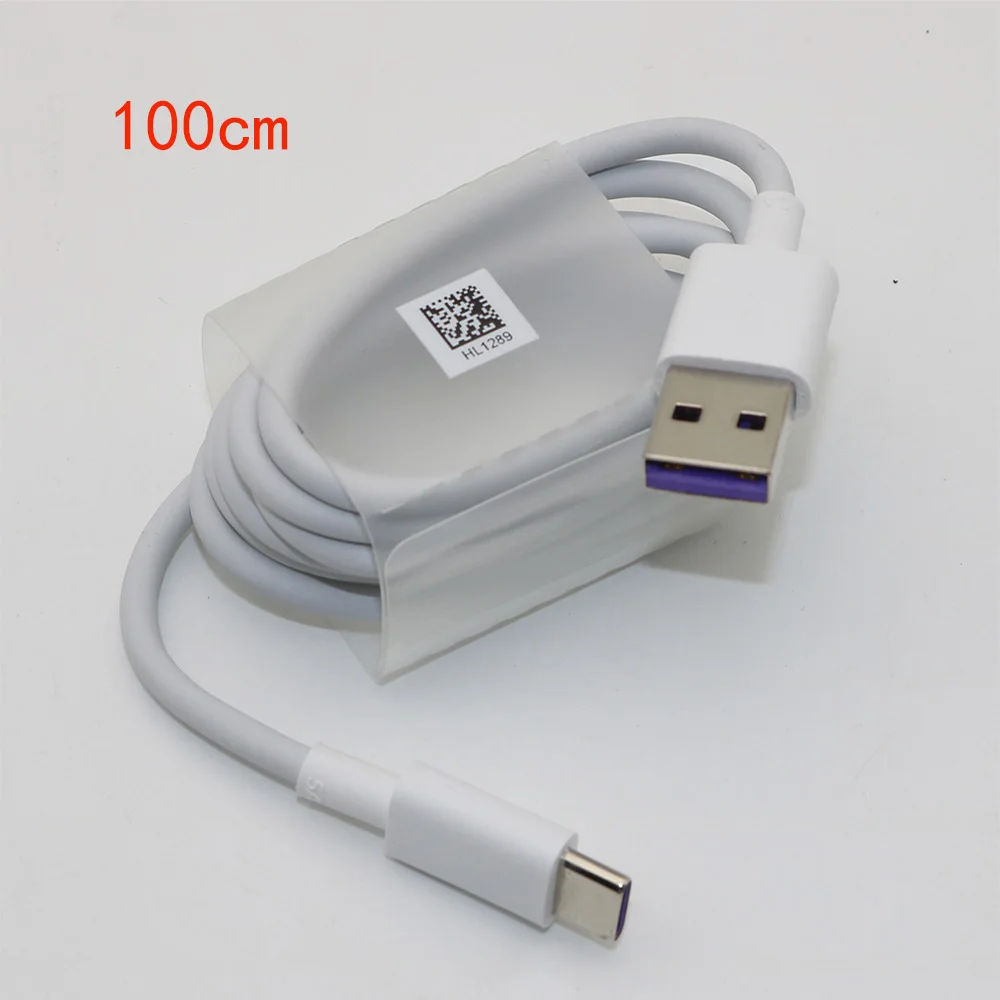 Оригинальный кабель Huawei Supercharge 5A Type C Mate 9 10 Pro P10 Plus P20 Honor V10 быстрая зарядка USB 3 0