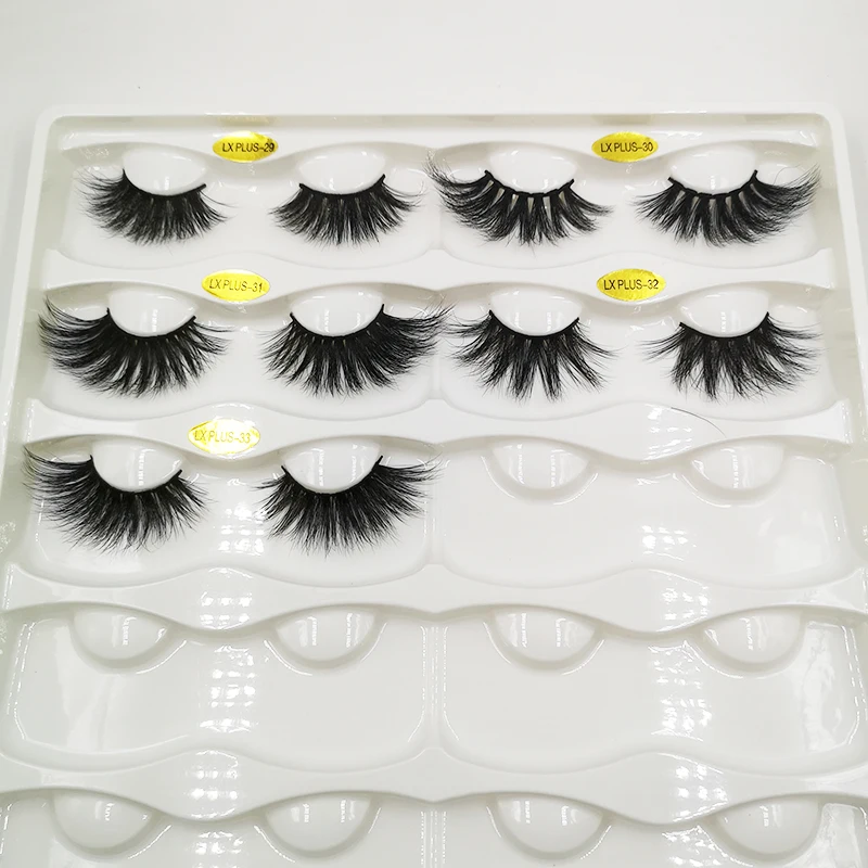 Искусственные 3d норковые ресницы с индивидуальной коробкой 5d полоски 25 мм