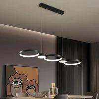 modern led chandelier lighting for bar dining living room creative minimalist designer pendant chandelier for office kitchen