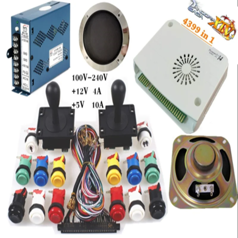

Pandora Saga Box 14 4399 in 1DIY Arcade Kit 3D Game American 8 Way Joystick HAPP Push Button For Arcade Jamma Cabinet Machine