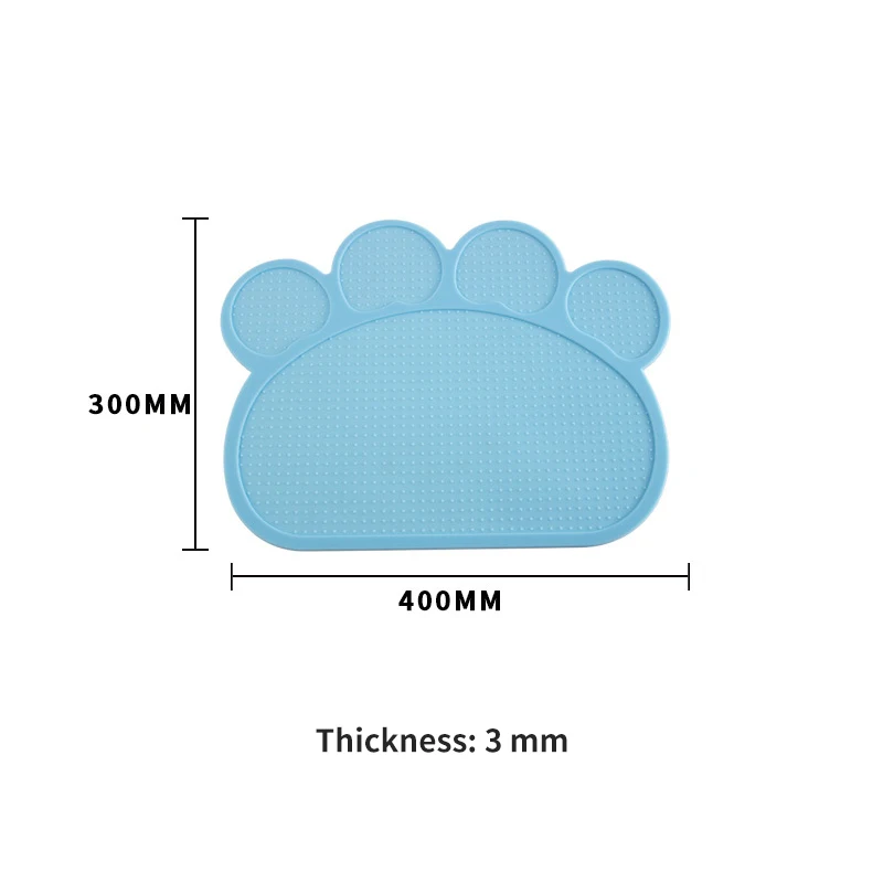 Водонепроницаемый коврик для питомцев однотонный силиконовый миска кормления