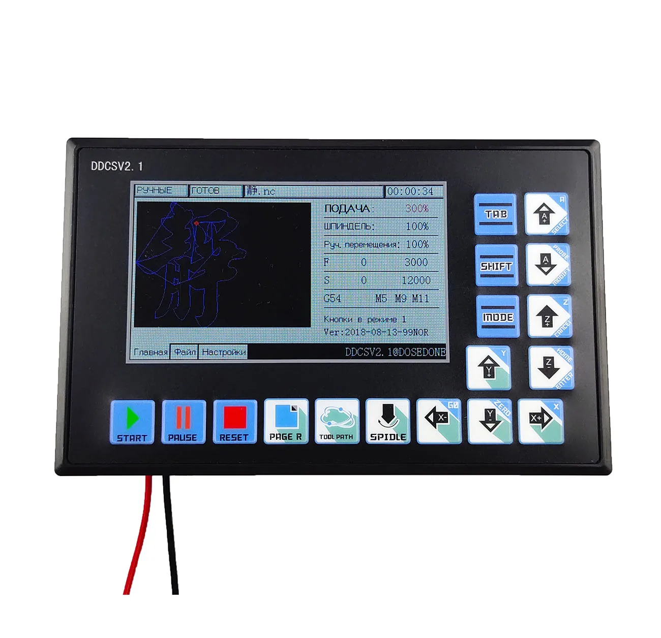 DDCSV2.1 CNC Автономный контроллер 4 оси заменить USB MACH 3 500 кГц движения для гравировки