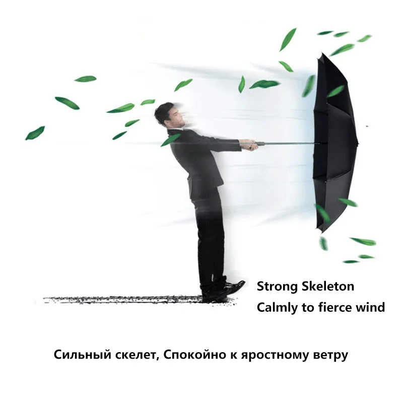 

125cm Automatic Big Umbrella Rain Women 3Folding Business Umbrella Men Quality 10K Windproof Umbrellas Outdoor Paraguas Gifts