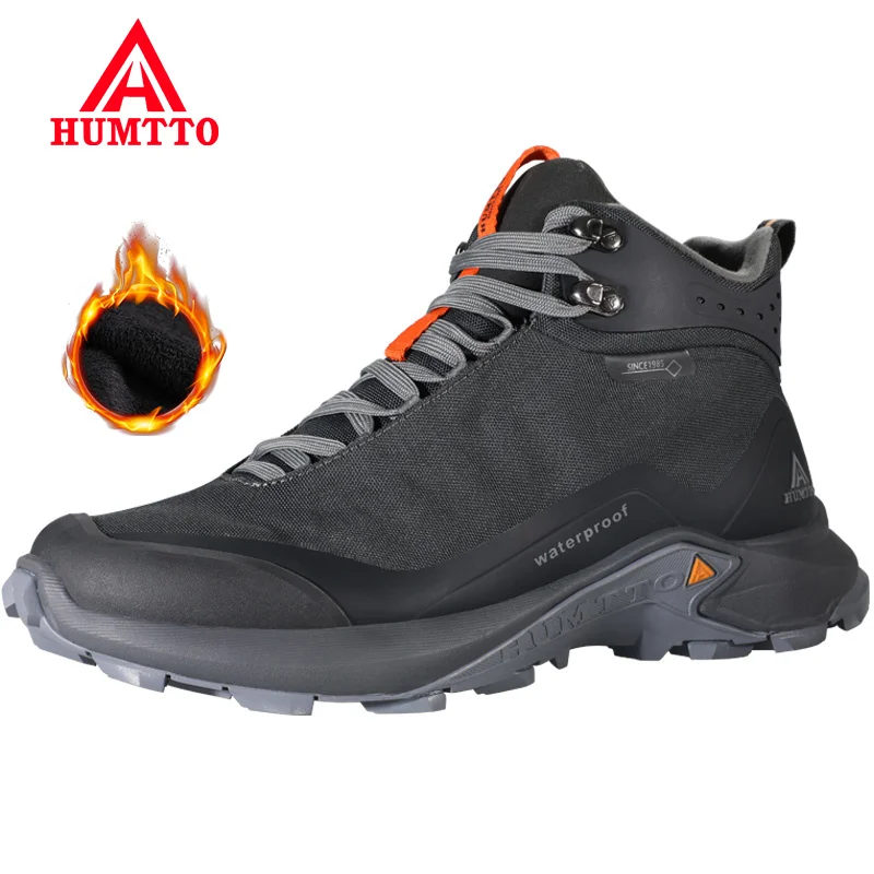 HUMTTO Hiking Shoes Professional Outdoor Climbing Camping Men Boots Mountain Trekking Sneakers Tactical Hunting Sport Shoes Mens