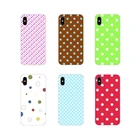 Чехол для телефона Xiaomi Redmi Note 3 4 5 6 7 8 Pro Mi Max Mix 2 3 2S Pocophone F1, аксессуары для телефона, синий, черный, красный, розовый, белый, в горошек