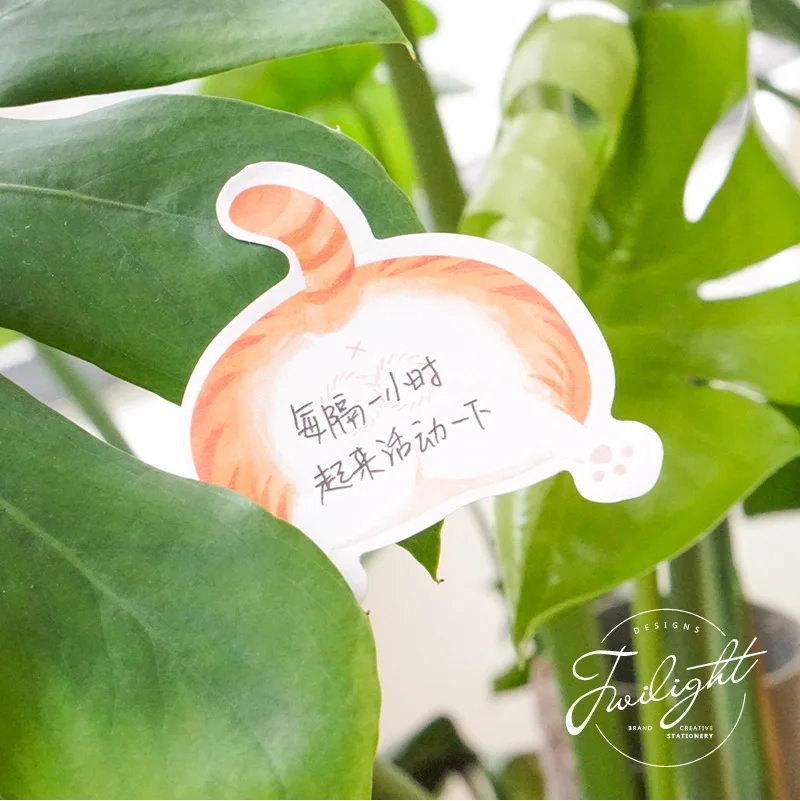 Милый кавайный мультфильм попка липкая заметка животное кошка собака хомяк