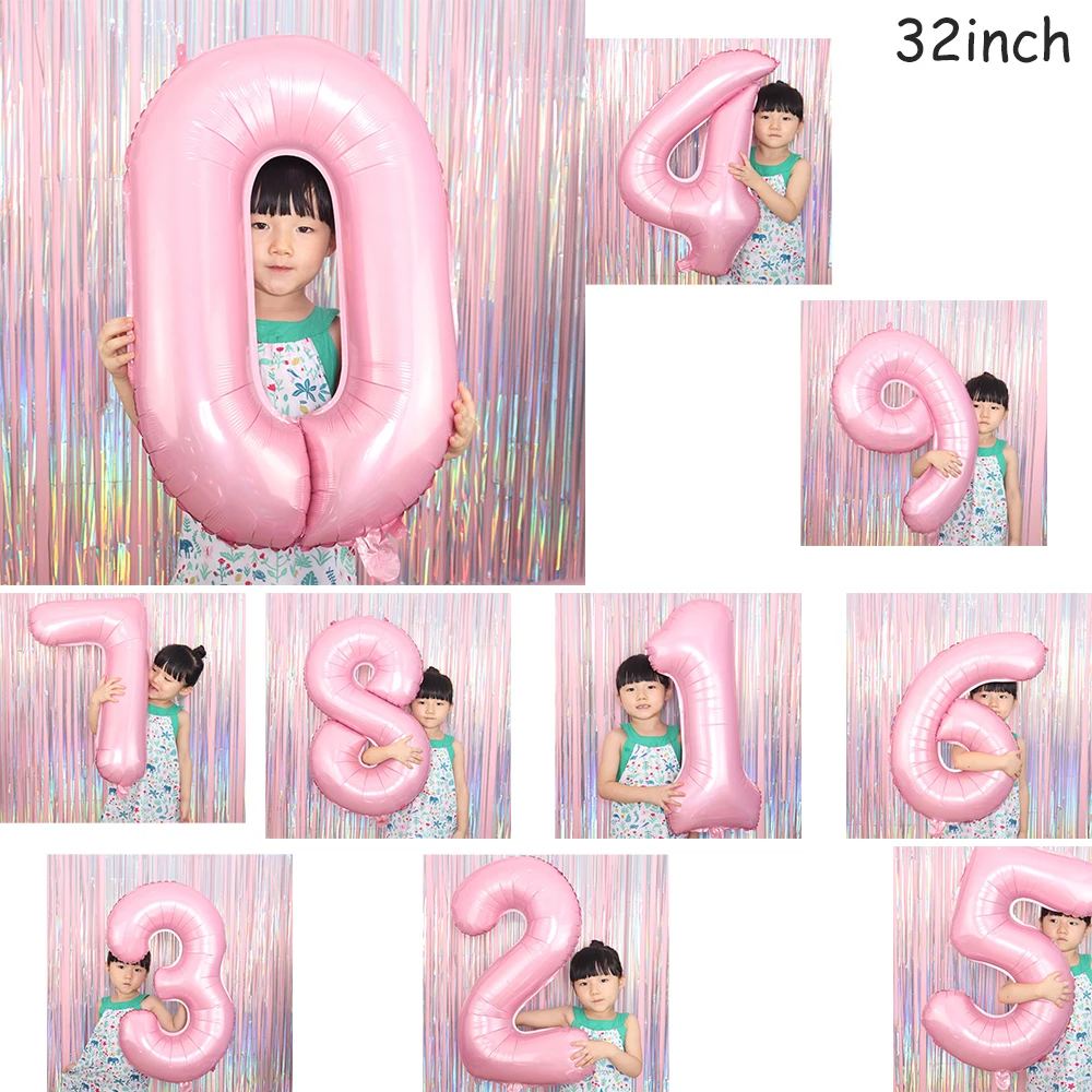 Большие размеры 32 40 дюймов золотистые воздушные шары из фольги в виде цифр