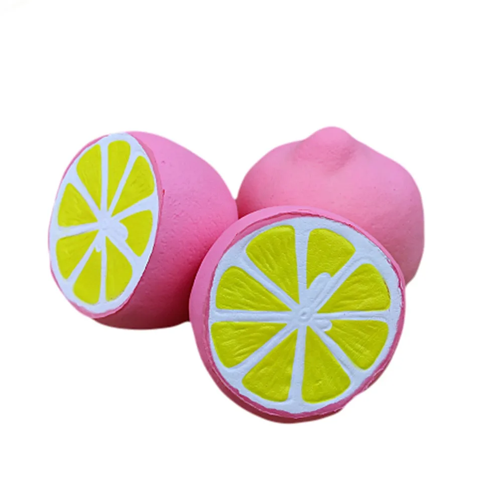 4 3 Squishies Jumo Half Lemon Suoer медленно восстанавливающие форму Ароматические Подвески