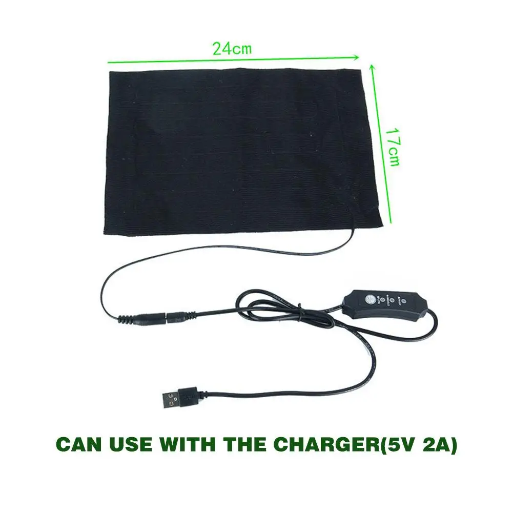 Грелка для спины шеи из углеродного волокна с быстрым нагревом грелка рук USB