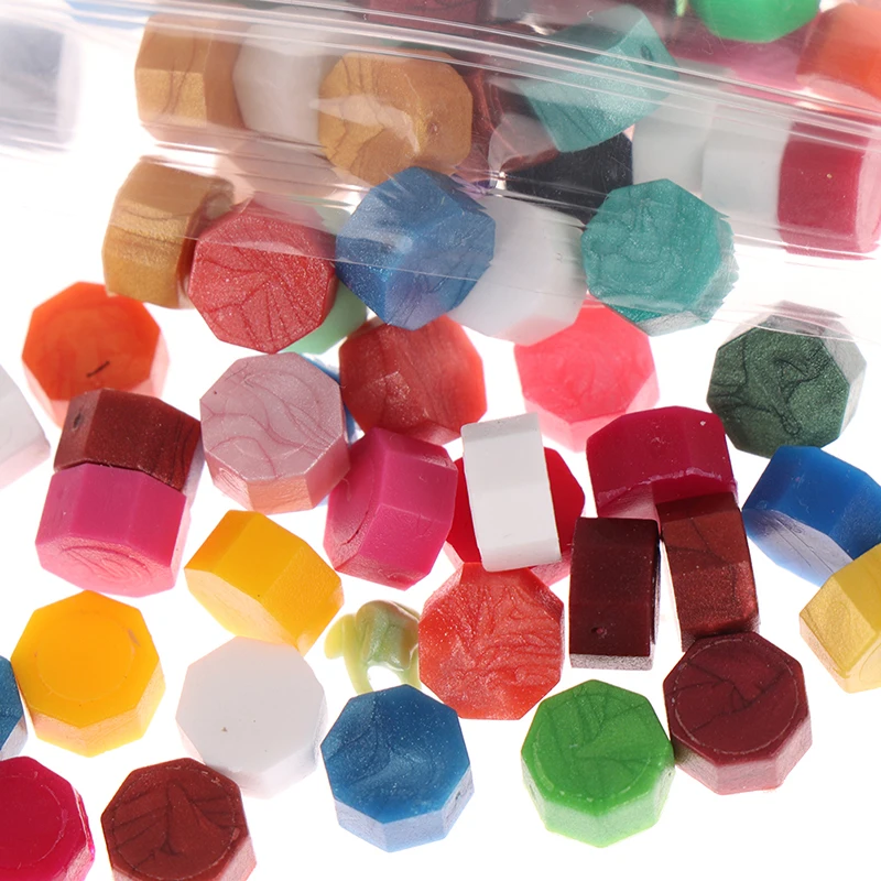 

100Pcs Seal Stamp Wax Vintage Wax Seal Stamp Tablet Pill Beads for Envelope Wedding Wax Seal Ancient Sealing Wax New