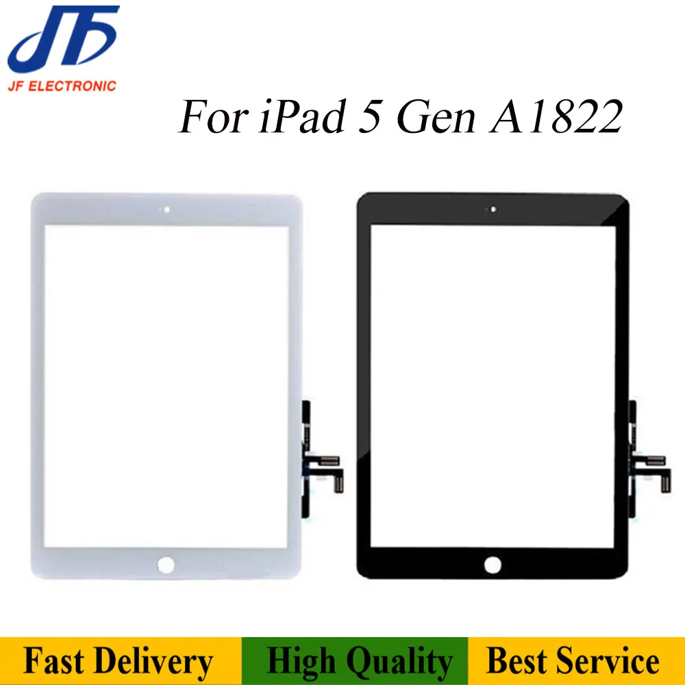 10 шт. сменный сенсорный экран для ipad 5 Air 3 A1822 A1823 2017 дигитайзер панель с домашней