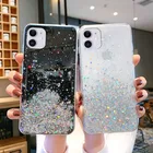 Чехол для iPhone 11 Pro Max, XR, XS, X, 8, 7, 6S, 6 Plus, 11 Pro, силиконовый, со звездами и блестками