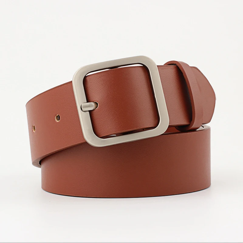 

Fashion Women Belt Classic Solid Genuine Leather Waistband Wide Belt Strap Belts