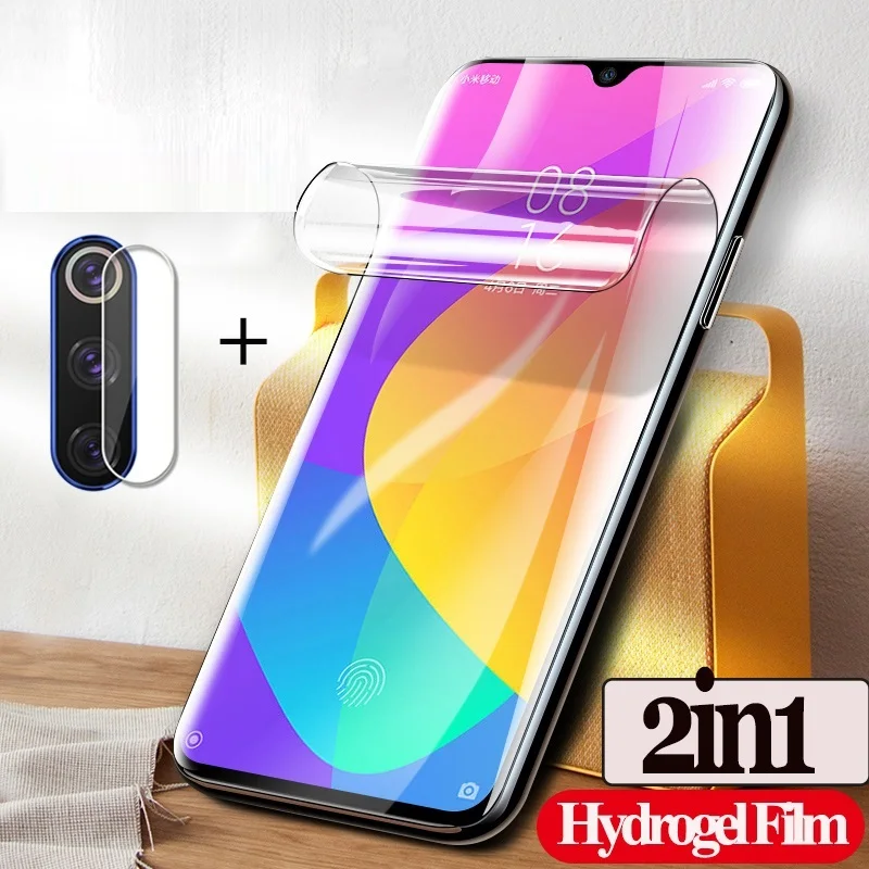 Адаптер 2-в-1 для Xiaomi Redmi 9C чехол гидрогель Защитная пленка hd-экрана Note 9 Pro 9T 8 9A