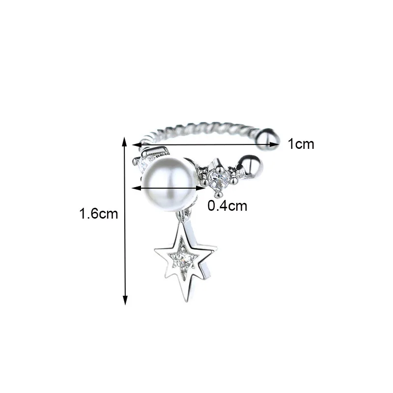 1 шт. поддельные серьги-каффы без пирсинга | Украшения и аксессуары