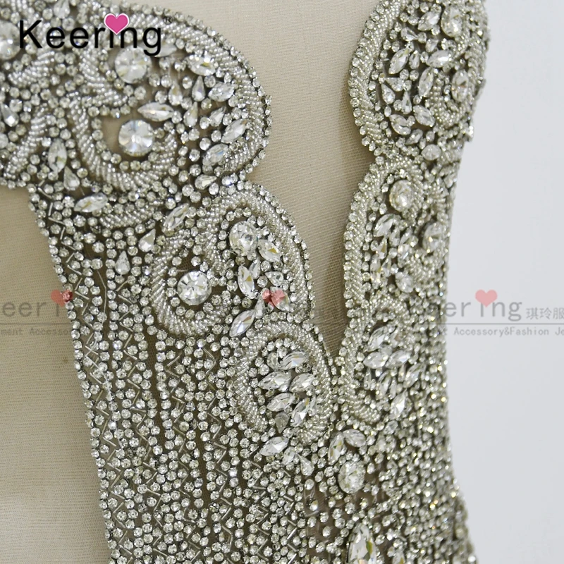 Горячая Распродажа 3D модные популярные Стразы лиф Аппликация для свадебного