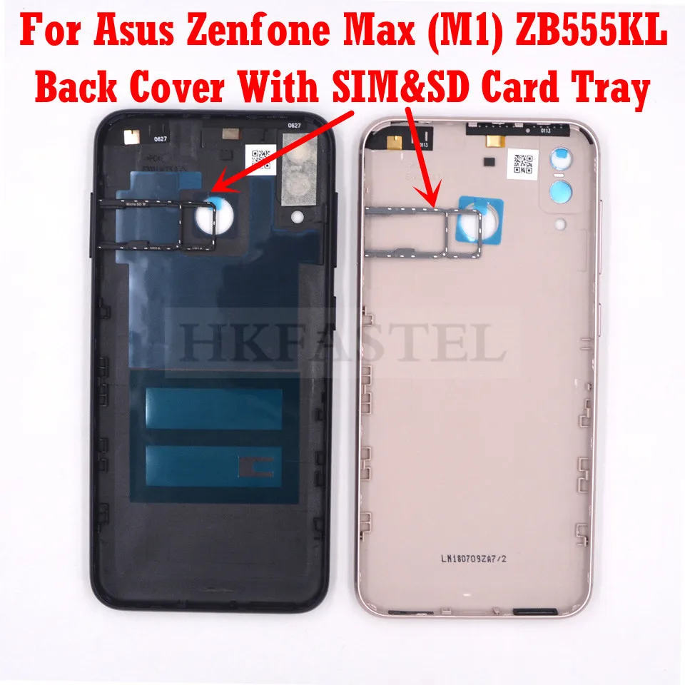 Чехол для Asus Zenfone Max M1 ZB555KL задняя крышка аккумулятора корпус SIM карты и SD кнопка