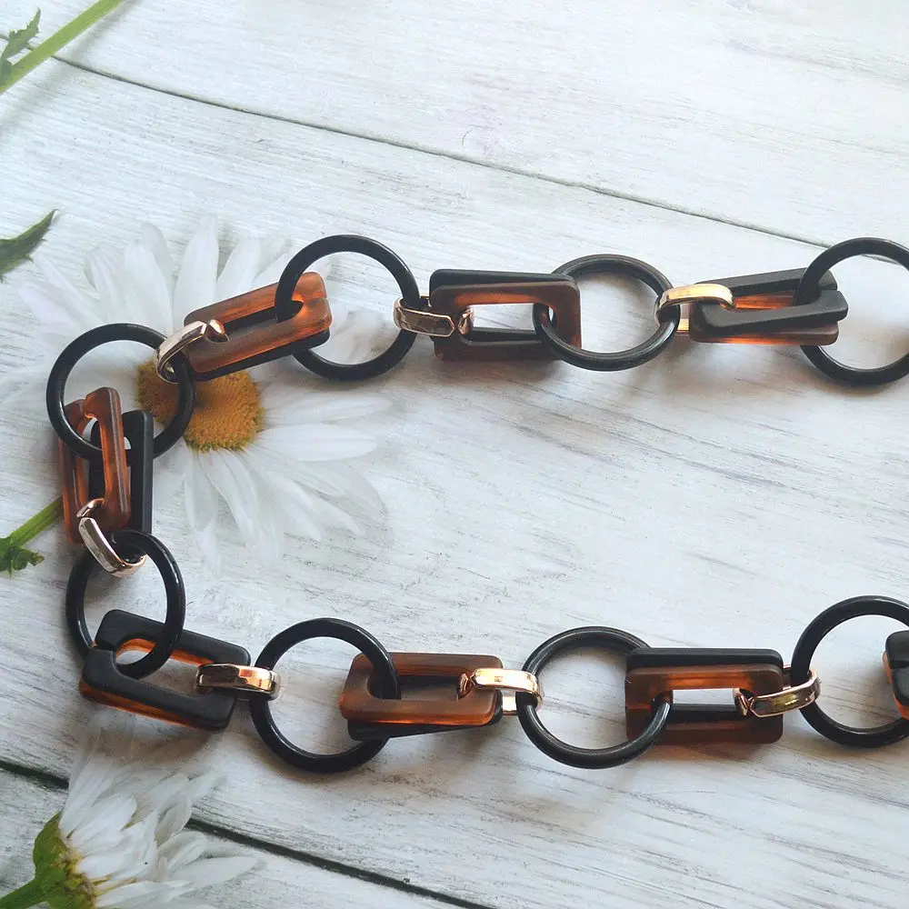 1 0 метров акриловые цепи нитки связанные с искусственными звеньями Женские