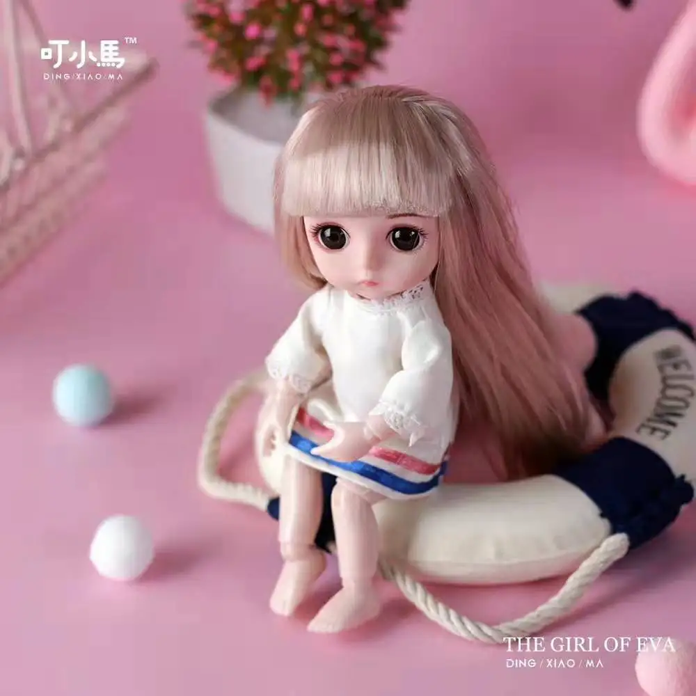 Новинка 15 см Мульти-шарнир BJD кукла с одеждой Модная Кукла игрушка Мульти-шарнир мини игрушки подарок для девочек мягкое тело