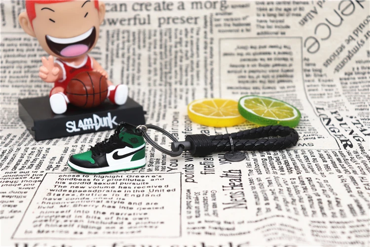 Ручной работы 3D AJ брелок Air Mini Jordan кроссовки модель милый брелок для ключей Баскетбольная обувь брелок лучший подарок Новая мода ювелирные изделия