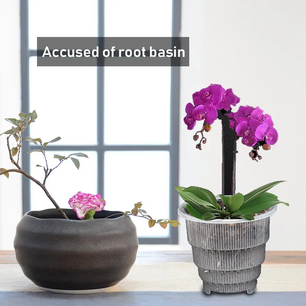 Сетчатый горшок PP прозрачный контейнер для цветов орхидеи прочный мясистый