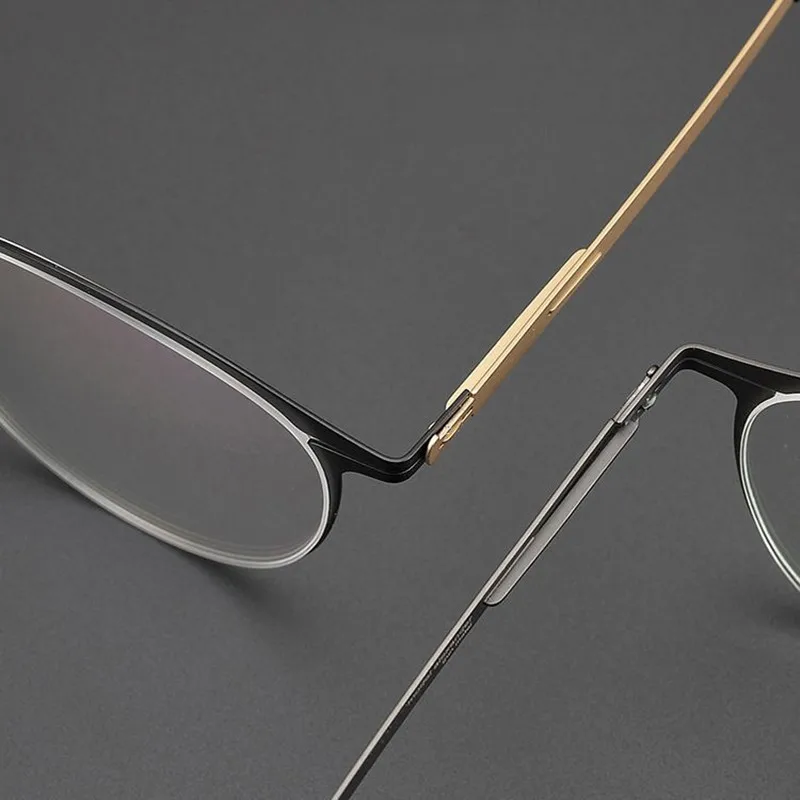 Немецкие Брендовые очки для мужчин и женщин медицинские винтажные круглые