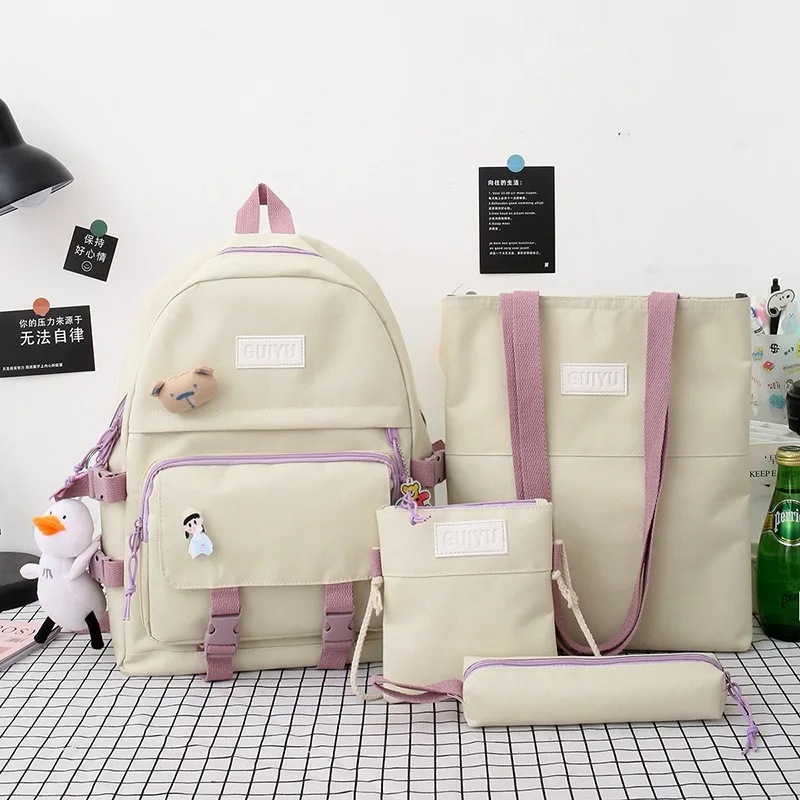 

Schoolbag female Korean high school student campus fashion girl backpack Harajuku ins wind simple small fresh backpack