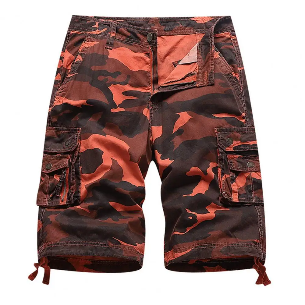 

Men Summer Shorts Camouflage Multi Pockets Cargo Shorts Fifth Pants for Outdoor Sports