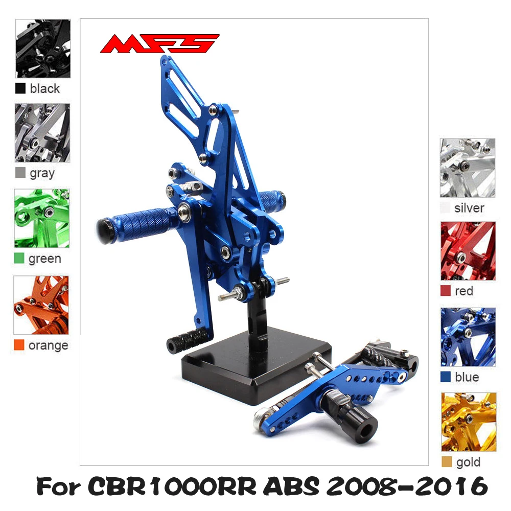 Регулируемые подножки для мотоцикла MFS Honda CBR1000RR ABS 2008 2009 2010 2011 2012 2013 2014 2015