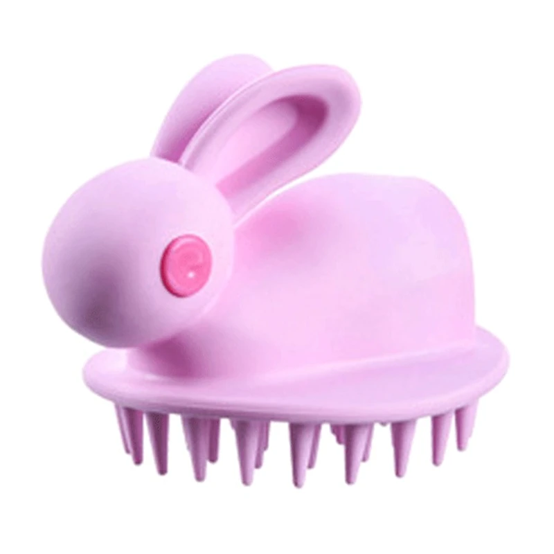

Cute Rabbit Handheld Scalp Shampoo Massage Brush Washing Shower Hair Massager Clean Brush Bath Shower Hair Cleaning Comb