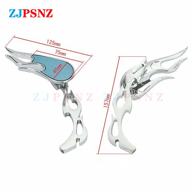 Мотоциклетное зеркало заднего вида с черепом 8 мм 10 | Автомобили и мотоциклы