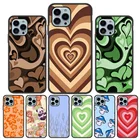 Чехол-накладка для iPhone 11, 12 Pro Max, 13 Pro Max, XR, X, XS, 7, 8 Plus, SE 2020, 6, 6S, мягкий, с изображением сердца