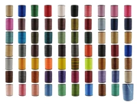 waxed thread 0 8mm flat thread 100 meters per piece 70 different colors for leather hand diy making jewelry
