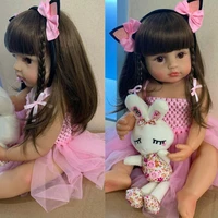 22 full body silicone vinyl toy reborn baby toddler newborn girl accompany doll