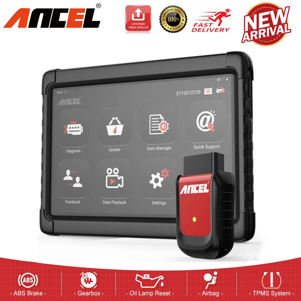 Профессиональный сканер ANCEL X6 HD OBD2 диагностические инструменты считыватель