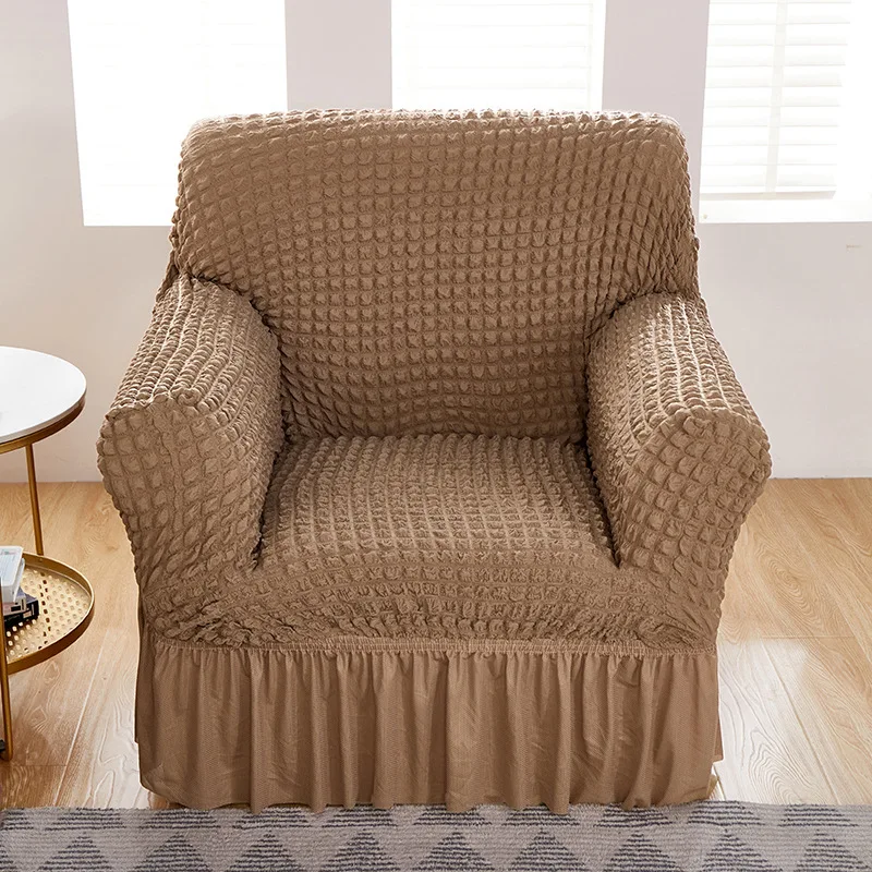 Однотонный эластичный чехол для дивана чехлы гостиной с принтом клетчатые