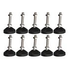 Нейлоновое основание диаметром 50 мм, M10 x 50 мм, резьбовой универсальный шарнир, Регулируемые выравнивающие ножки, скользящие ножки для мебели, каждая упаковка, 10 или 6 или 4 шт.