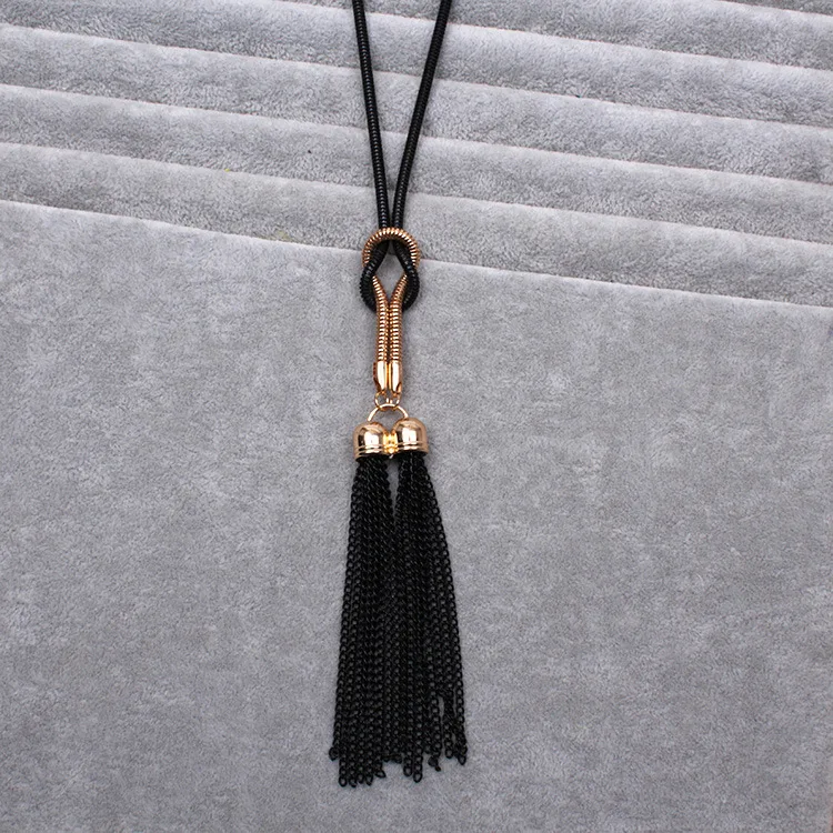 Новое поступление женское ожерелье с подвеской кисточкой длинное под заказ