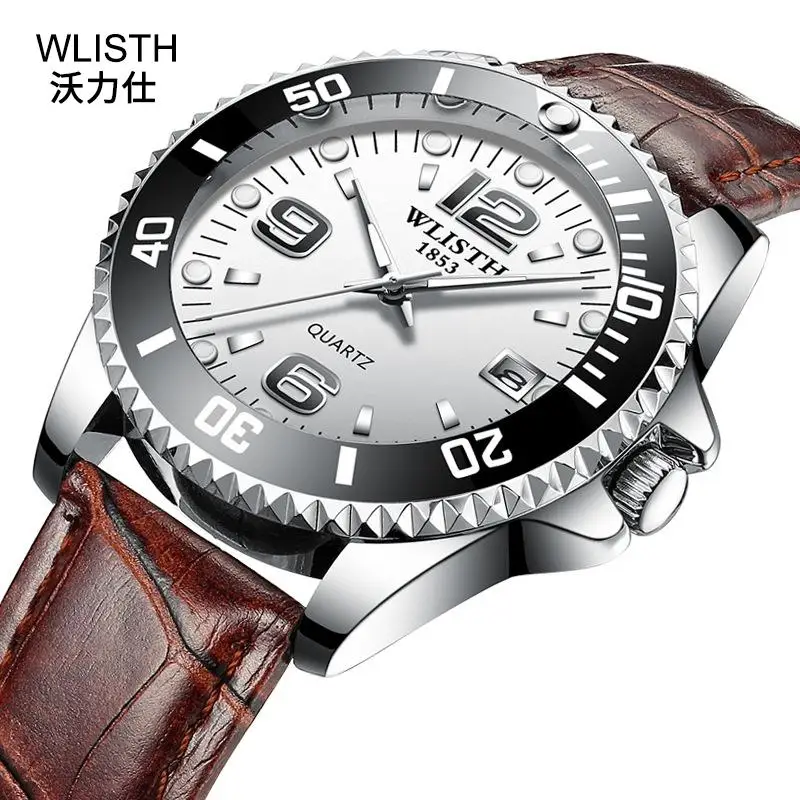 

WLISTH высококлассные мужские кварцевые часы модные календарь светящиеся стальные полосы наручные часы Мужские часы Relogio Masculino Reloj Hombre